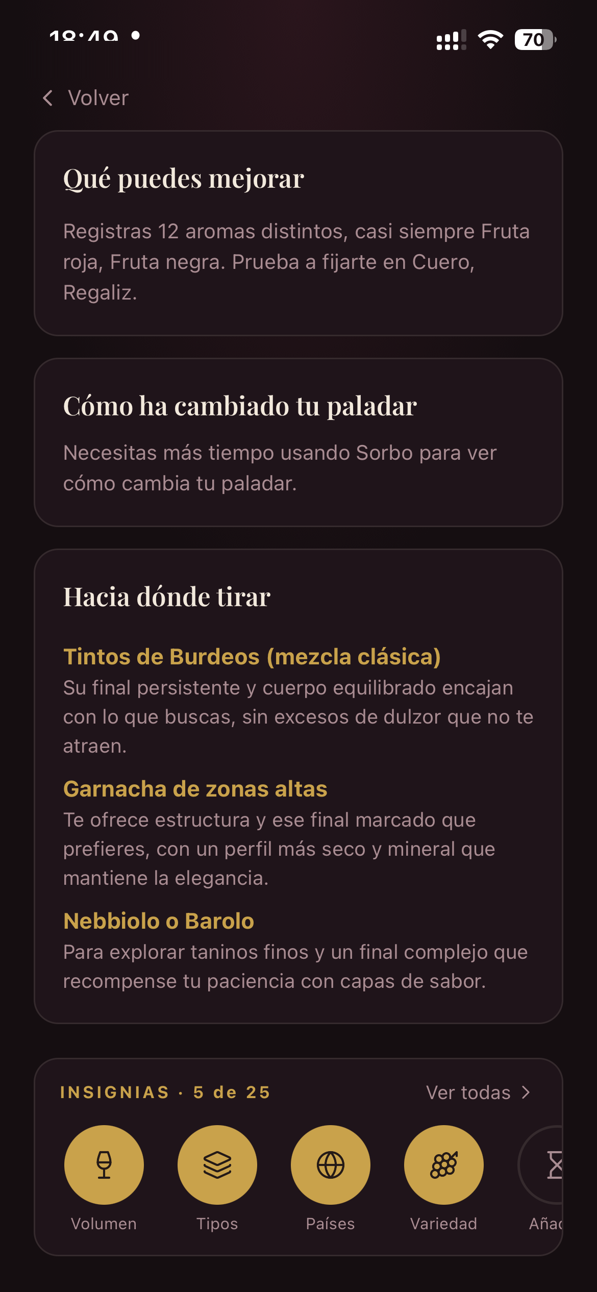 Recomendaciones e insignias